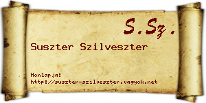 Suszter Szilveszter névjegykártya