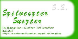 szilveszter suszter business card